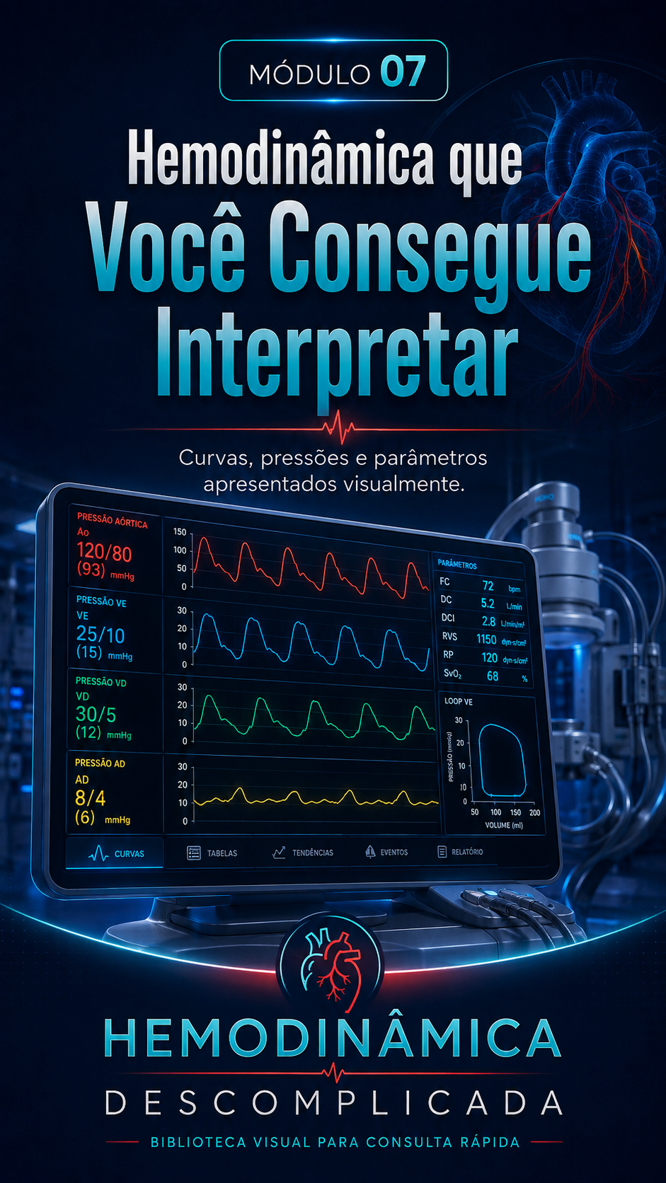 Módulo 07 — Hemodinâmica que Você Consegue Interpretar